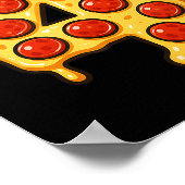 Pizza 4e Verjaardag 4 Jaar Oude Partij Pet Bday Bo Poster (Hoek)