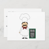 Pizza #5 Recipe Card Briefkaart (Voorkant / Achterkant)