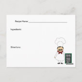 Pizza #5 Recipe Card Briefkaart (Achterkant)