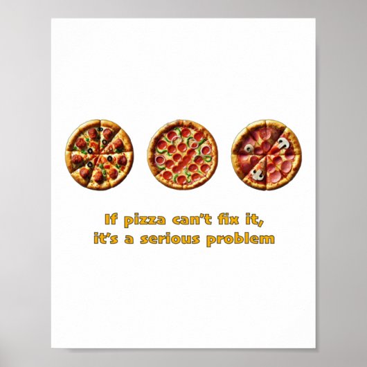 Pizza 5 Sticker  Poster (Voorkant)