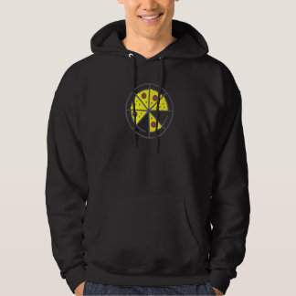 Pizza 6 Slica Cheese Pepperoni Geometric Food Re Hoodie