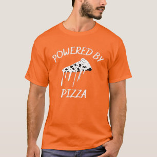 PIZZA aangedreven door pizza T-shirt