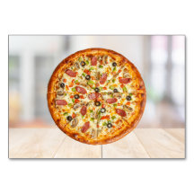 Pizza ABA Tact Labelling Flashcard | KAART AFBEELD
