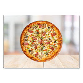 Pizza ABA Tact Labelling Flashcard | KAART AFBEELD