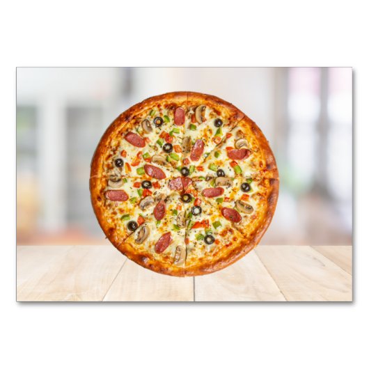 Pizza ABA Tact Labelling Flashcard | KAART AFBEELD (Voorkant)