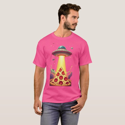 Pizza Abduction T-shirt (Voorkant volledig)