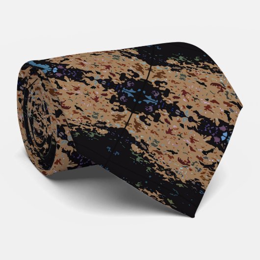 Pizza Abstracte fotografie Stropdas (Opgerold)