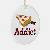 Pizza Addict Keramisch Ornament (Rechts)