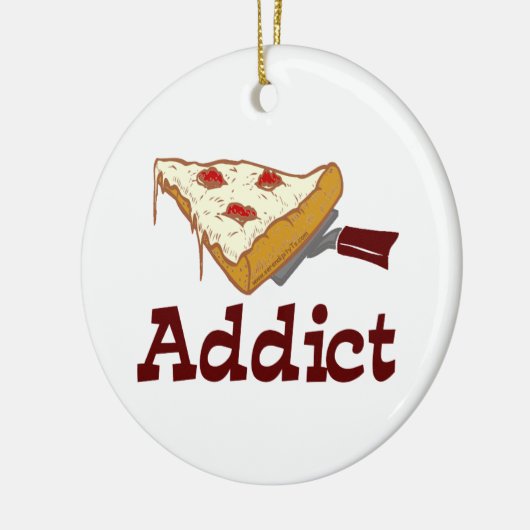 Pizza Addict Keramisch Ornament (Links)