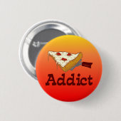 Pizza Addict Ronde Button 5,7 Cm (Voorkant /achterkant)