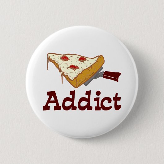 Pizza Addict Ronde Button 5,7 Cm (Voorkant)
