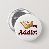 Pizza Addict Ronde Button 5,7 Cm (Voorkant /achterkant)