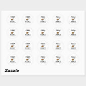 Pizza Addict Ronde Sticker (Vel)