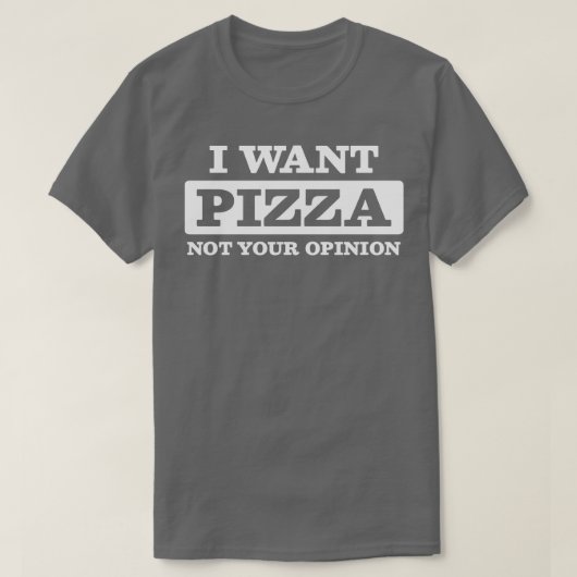 Pizza advies Italiaans eten sarcastisch T-shirt (Design voorkant)