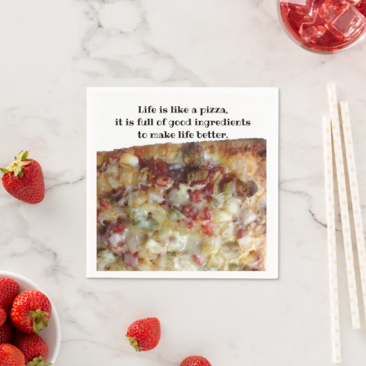 PIzza afbeelding casual servet (Insitu)