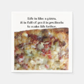 PIzza afbeelding casual servet (Voorkant)
