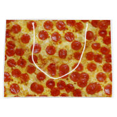 Pizza afdrukken op cadeautas (Voorkant)