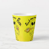 pizza alien latte mok (Voorkant)