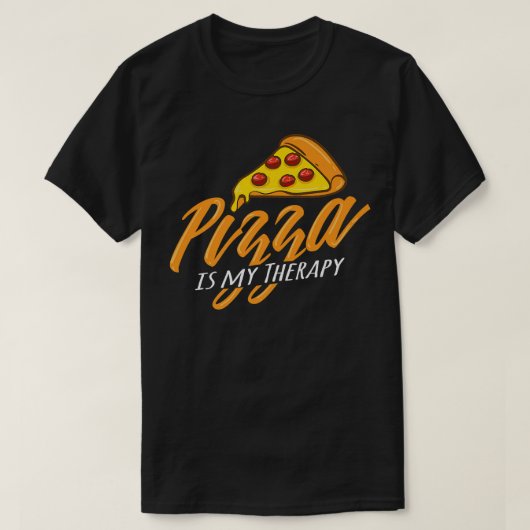 Pizza als therapie Ironic Pizza Making Chef 142829 T-shirt (Design voorkant)