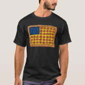Pizza Amerikaanse vlag op 4 juli jongstleden Funny T-shirt (Voorkant)