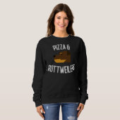 Pizza & Rottweilers Hondenliefhebber Trui (Voorkant volledig)