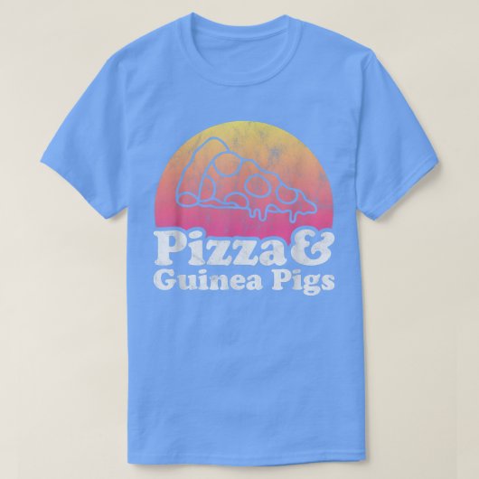 Pizza and Guinea Pigs or Guinea Pig  T-shirt (Design voorkant)