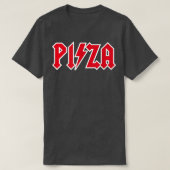 Pizza and Rock Music, Pizzeria, Hard Rock, Rock n T-shirt (Design voorkant)