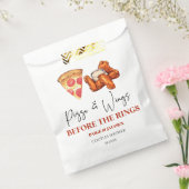 Pizza and Wings Before The Wings Couples Shower Bedankzakje (Gezegeld)