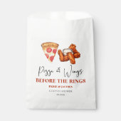 Pizza and Wings Before The Wings Couples Shower Bedankzakje (Voorkant)