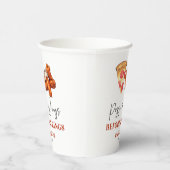 Pizza and Wings Before The Wings Rehearsal Dinner Papieren Bekers (Rechts)