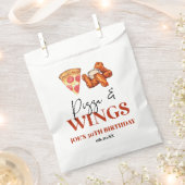 Pizza and Wings Birthday Party Bedankzakje (Geknipt)