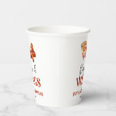 Pizza and Wings Birthday Party Papieren Bekers (Rechts)