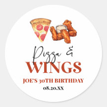 Pizza and Wings Birthday Party