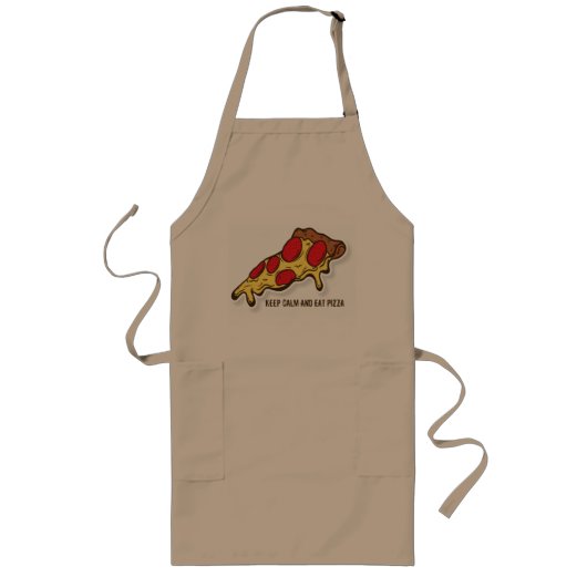 Pizza Apron Lang Schort (Voorkant)
