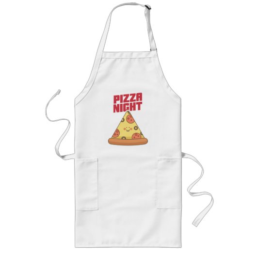 Pizza Avond Lang Schort (Voorkant)