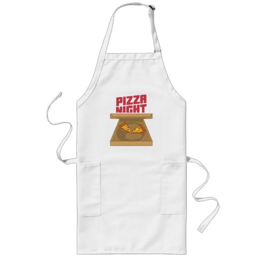 Pizza Avond Lang Schort (Voorkant)