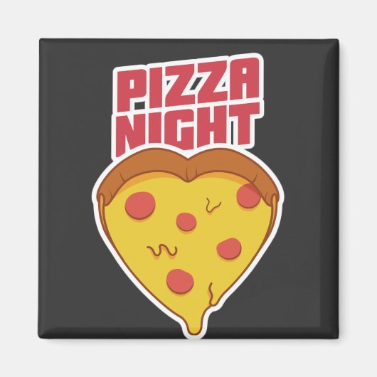 Pizza Avond Magneet (Voorkant)