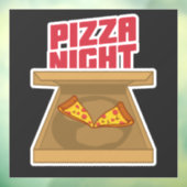 Pizza Avond Raamsticker (Vel 3)