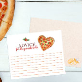 Pizza Baby shower Advies Kaart – Fun Keepsake voor