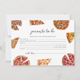 Pizza Baby shower advies voor de Kaart