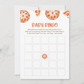 Pizza Baby shower Baby Bingo Spel Kaart (Voorkant)