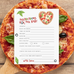 Pizza baby shower - baby voorspellingen en advies