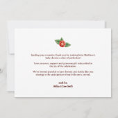 Pizza Baby shower bedankkaart – Fun Food Theme (Achterkant)