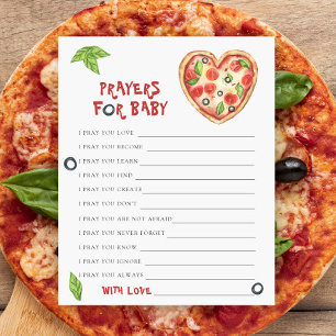 Pizza baby shower - Bidden voor baby