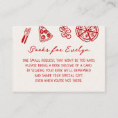 Pizza Baby shower Boek Aanvraag Informatiekaartje (Voorkant)