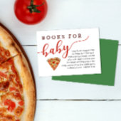 Pizza Baby shower Boek Aanvraag Kaart – Boeken voo