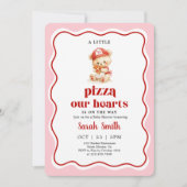 Pizza Baby Shower Invitation Kaart (Voorkant)