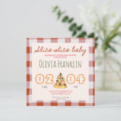 pizza baby shower kaart (Staand voorkant)