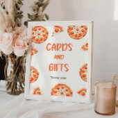 Pizza Baby shower Kaarten en cadeaubordje Poster