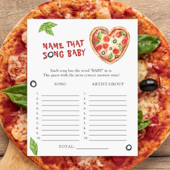 Pizza baby shower - Noem die Baby Song (Creator heeft geüpload)